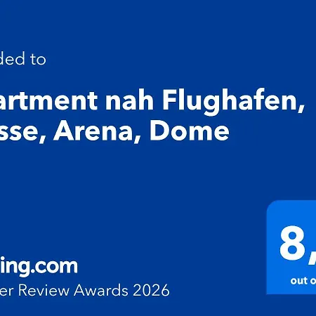 Apartament Nah Flughafen, Messe, Arena, Dome