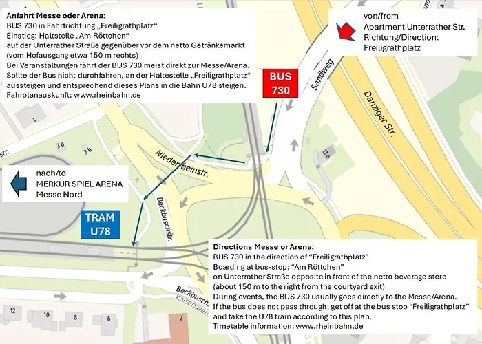 Nah Flughafen, Messe, Arena, Dome * Düsseldorf