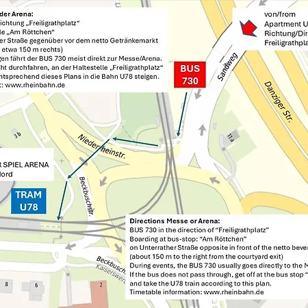 Nah Flughafen, Messe, Arena, Dome * 뒤셀도르프